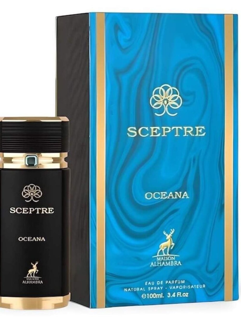 Maison Alhambra Sceptre Oceana EDP Spray for Unisex 3.4oz New Sealed Box $75